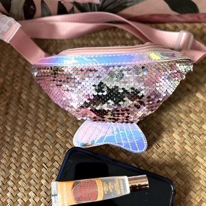 Girls mermaid sequin pink Fanny pack